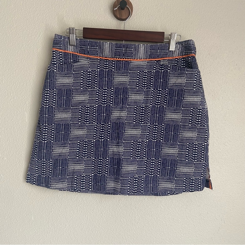 Lady Hagen Navy Blue Patterned Golf Skort